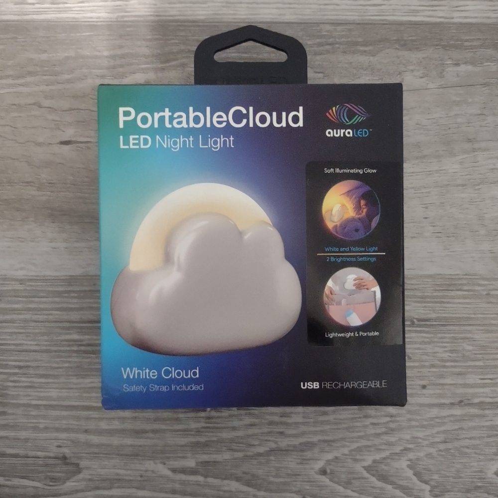 Aura LED Portable Cloud Night Light
